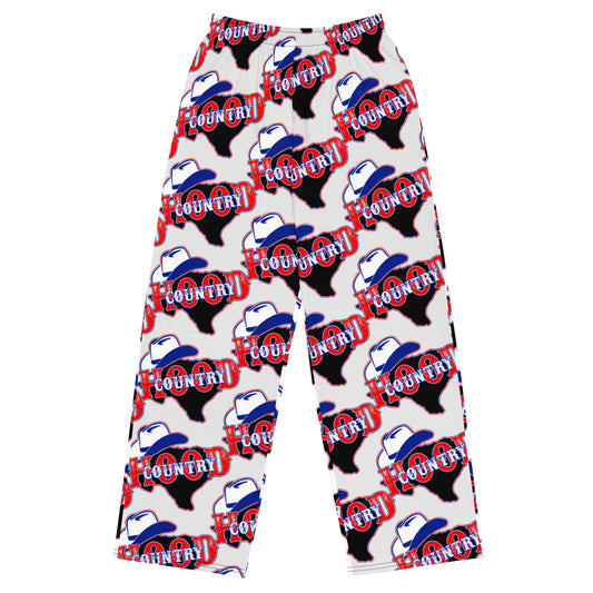 All-over print unisex wide-leg pants